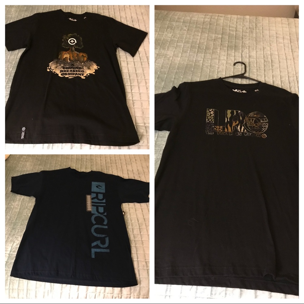 LRG & RIP CURL MEN’S T-SHIRTS